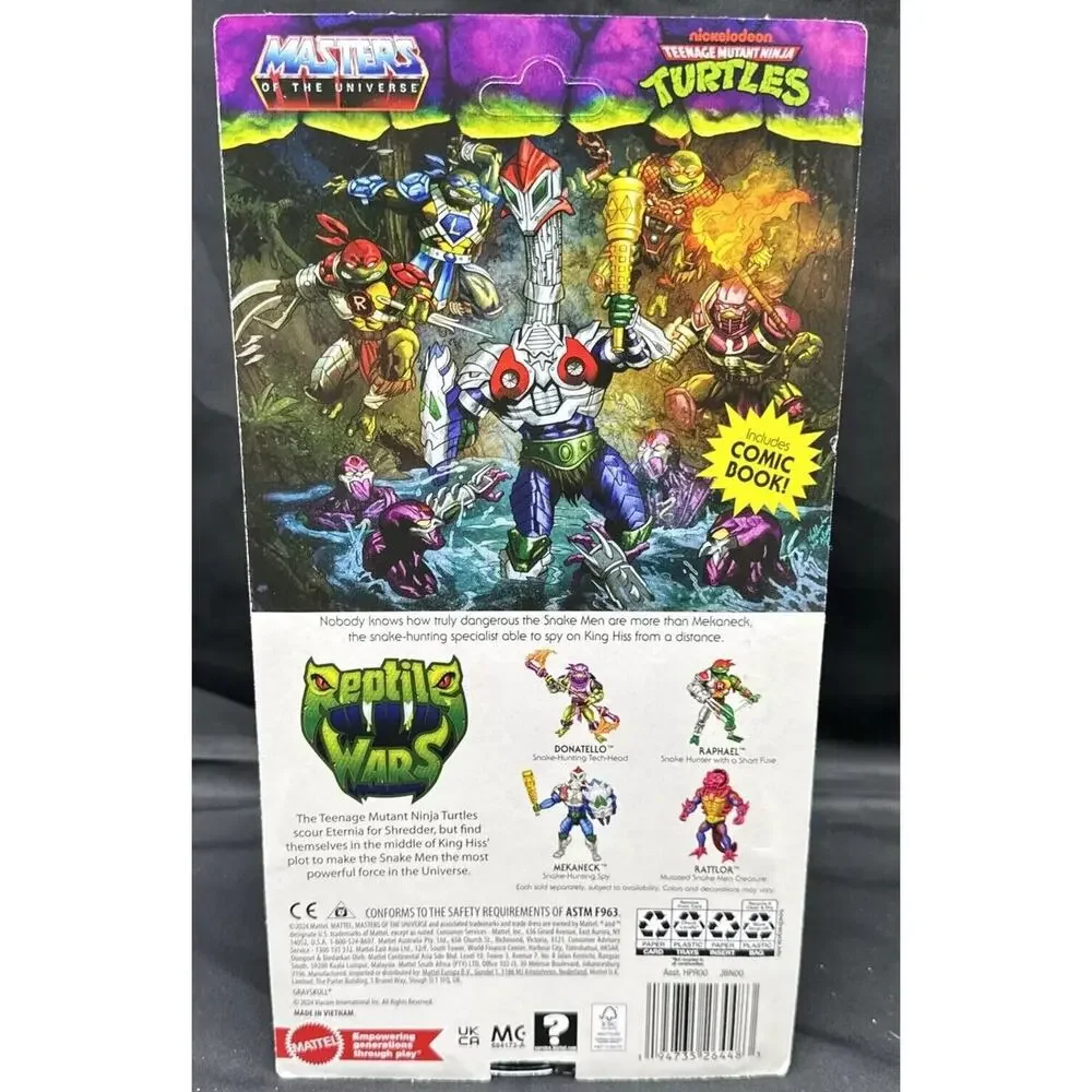 Masters of the Universe TMNT Origins Turtles of Grayskull Mekaneck Figure New